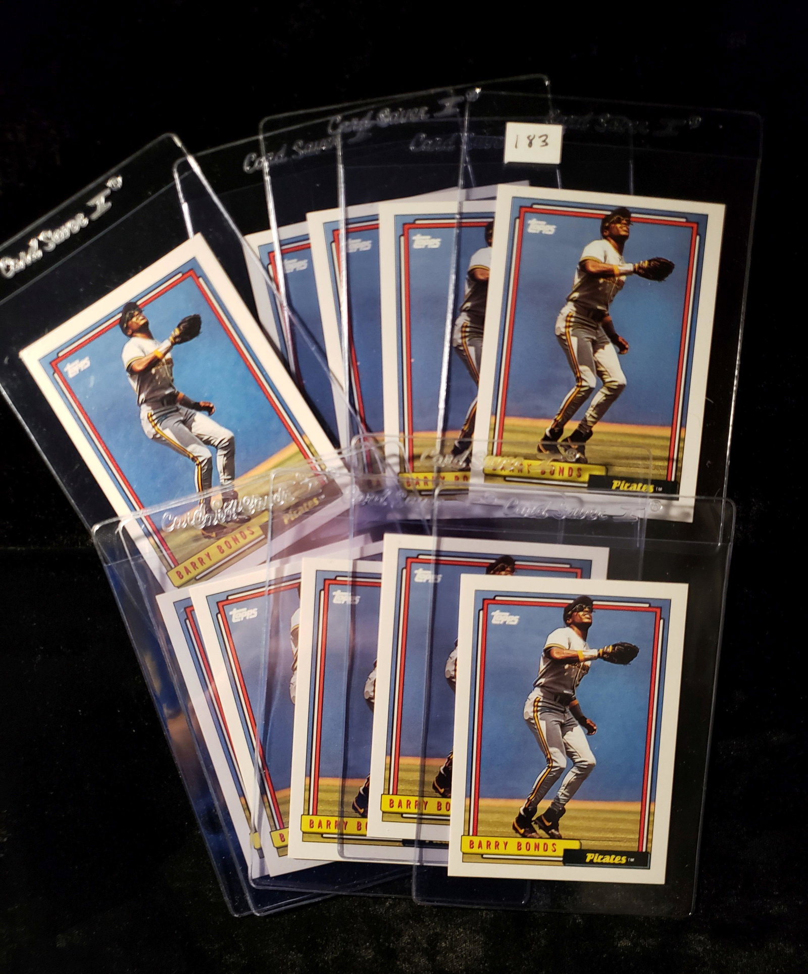 1992 TOPPS BASEBALL #380 BARRY BONDS LOT OF 10 MINT: 1992 TOPPS BASEBALL #380 BARRY BONDS LOT OF 10 MINT CARDS