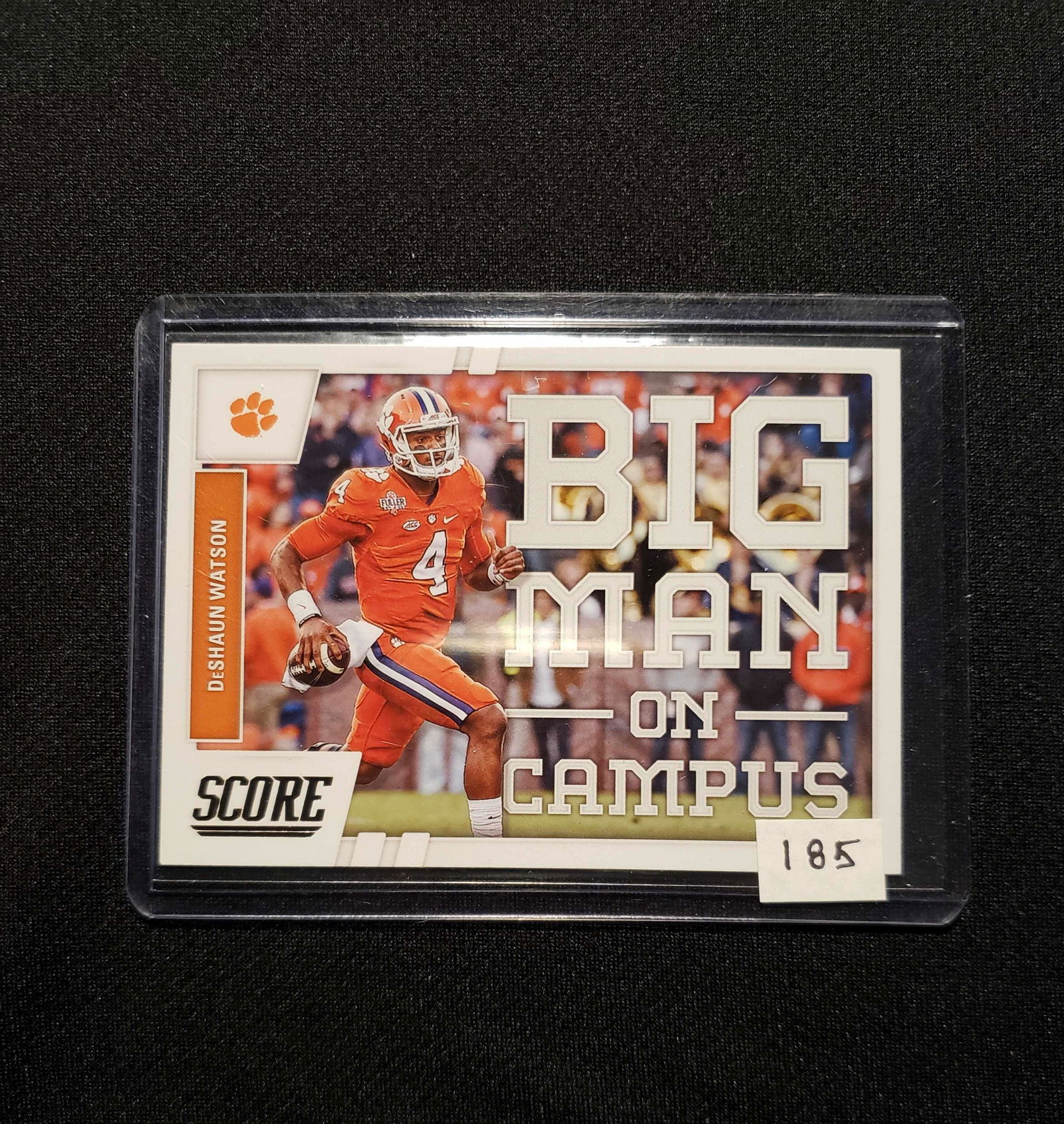 2017 SCORE DESHAWN WATSON ROOKIE INSERT CARD: BIG MAN ON CAMPUS ROOKIE INSERT CARD