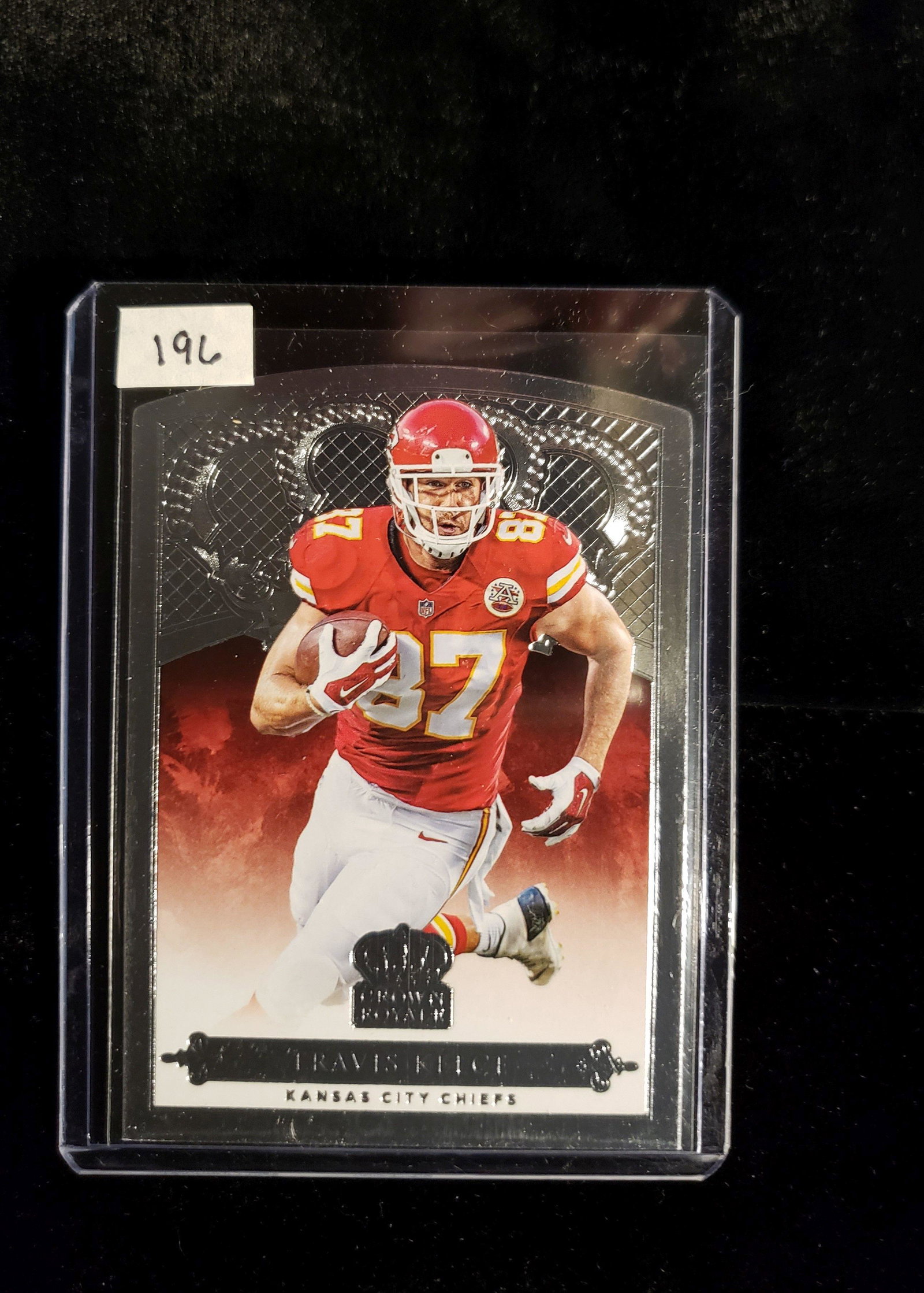 2015 CROWN ROYALE DIE CUT INSERT CARD TRAVIS KELCE: 2015 CROWN ROYALE DIE CUT INSERT CARD TRAVIS KELCE