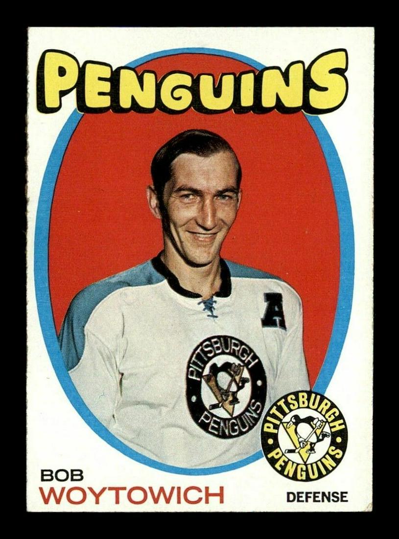 VINTAGE NHL HOCKEY CARDS: 1971-72 Topps #28 Bob Woytowich EX/EX+, #59 Terry Harper EX/EX+, #73 Bert Marshall EX/EX+,
