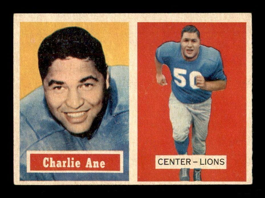 1957 TOPPS VINTAGE FOOTBALL CARDS: 1957 Topps #56 Charlie Ane EX/EX+, #42 Billy Wilson EX/EX+