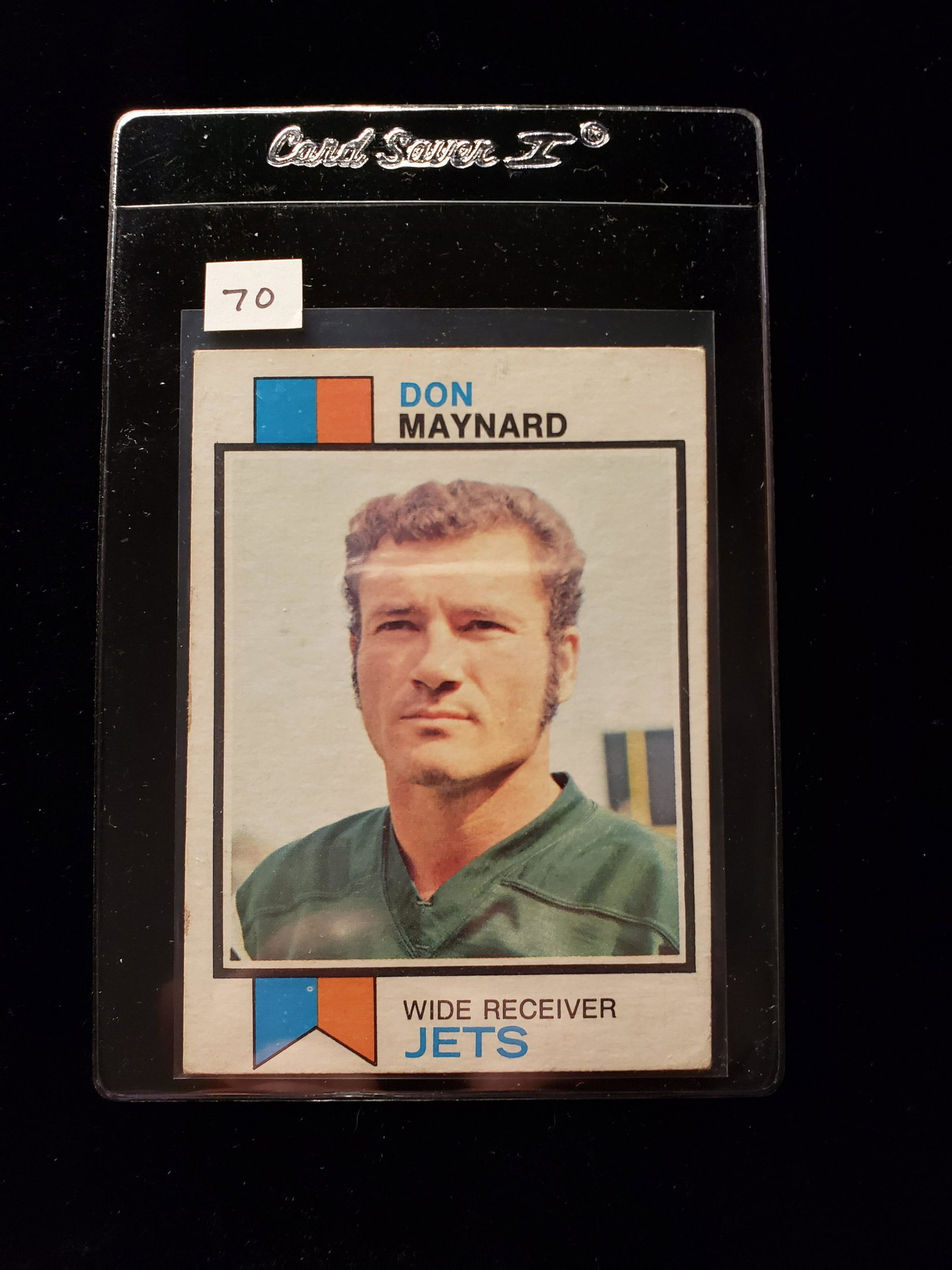1973 TOPPS FOOTBALL #175 DON MAYNARD NEW YORK JETS: 1973 TOPPS FOOTBALL #175 DON MAYNARD NEW YORK JETS