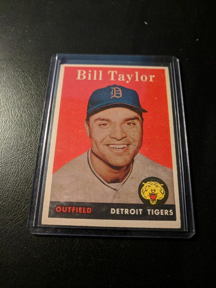 VINTAGE TOPPS BASEBALL CARDS SET BREAK: 1958 Topps #389 Bill Taylor
