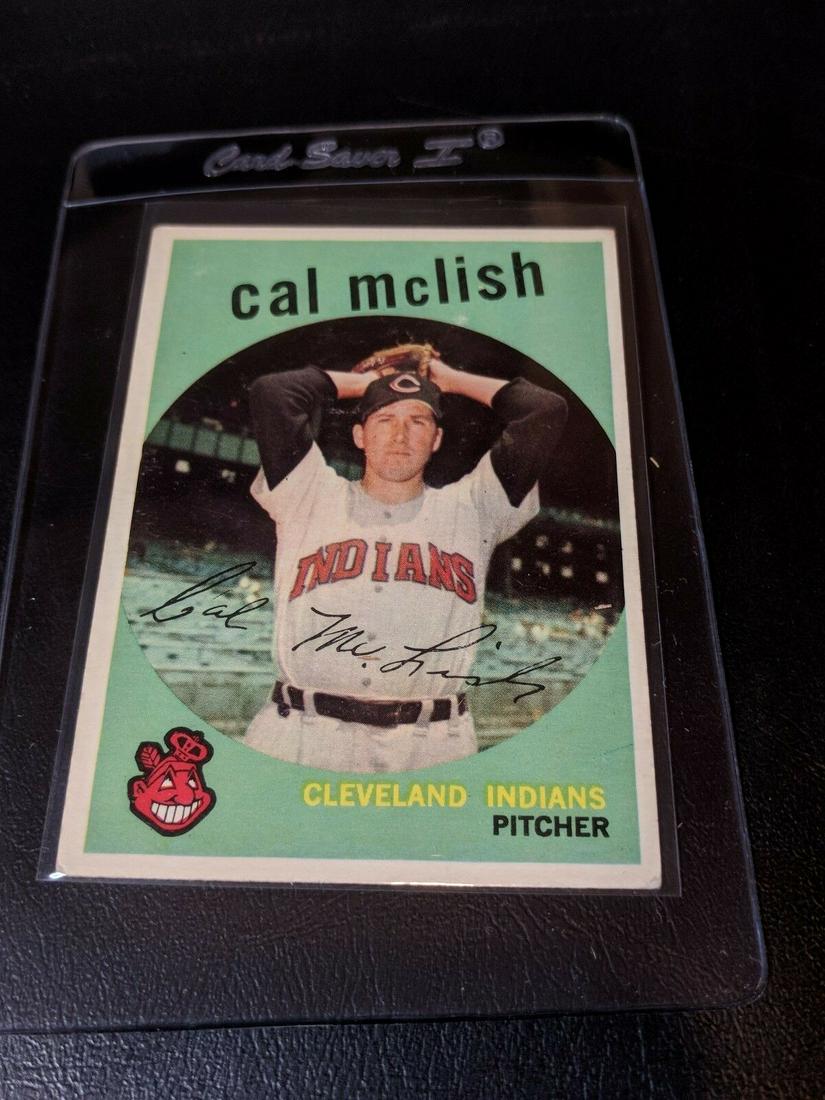 VINTAGE TOPPS BASEBALL CARDS SET BREAK: 1959 Topps #445 Cal Mclish Indians