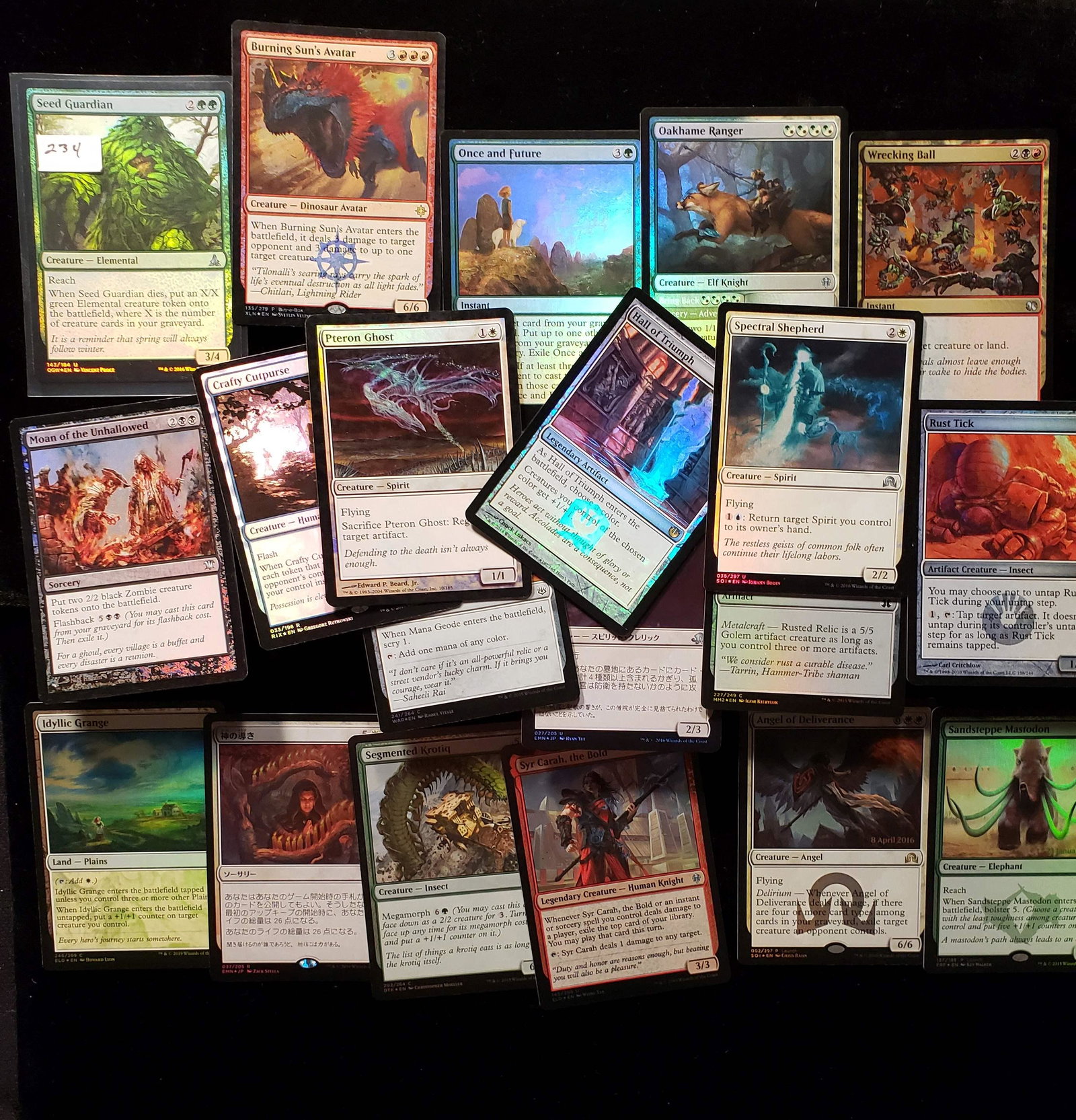 LOT OF 20 MAGIC THE GATHERING CARDS ALL HOLO FOILS: 20 ASSORTED FOIL MTG MAGIC CARDS