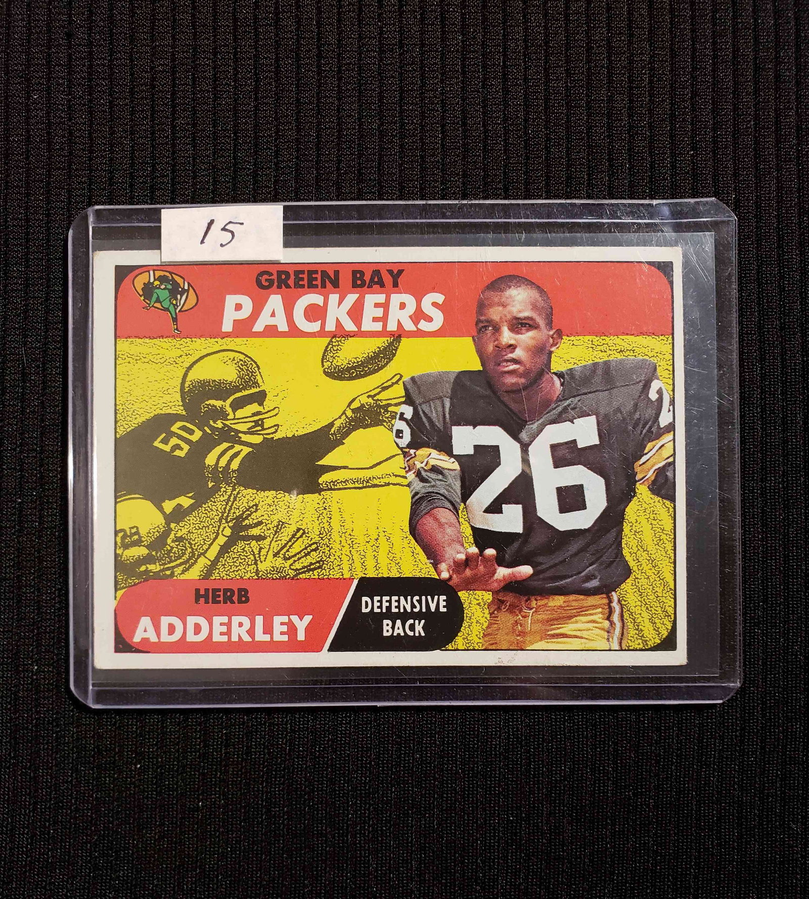 1968 Topps # 131 Herb Adderley Green Bay Packers: 1968 Topps # 131 Herb Adderley Green Bay Packers (Football Card)
