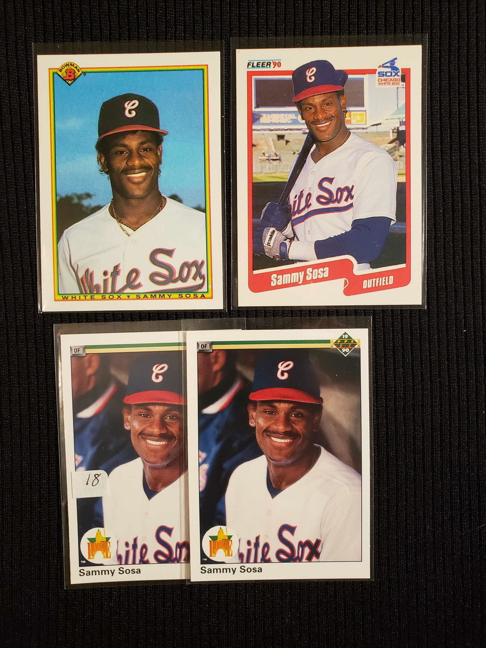 SAMMY SOSA CHICAGO BUBS ROOKIE CARDS (1 of 1)