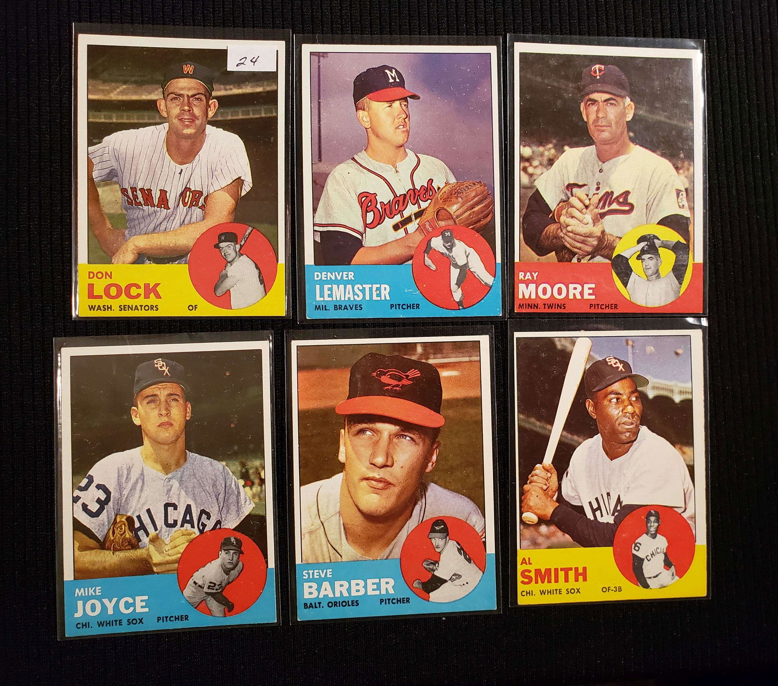 VINTAGE 1963 TOPPS BASEBALL CARDS BETTER GRADE EX+/NRMT (1 of 1)