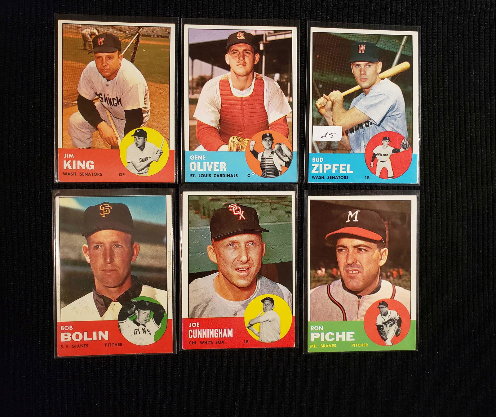 VINTAGE 1963 TOPPS BASEBALL CARDS BETTER GRADE EX+/NRMT (1 of 1)