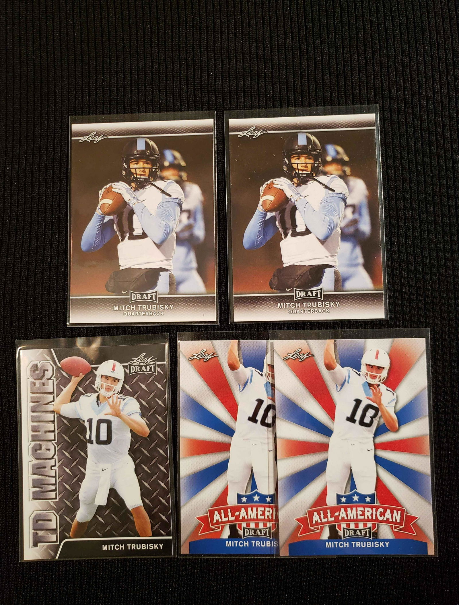 2017 LEAF DRAFT MITCHELL TRUBISKY CHICAGO BEARS ROOKIE (1 of 1)