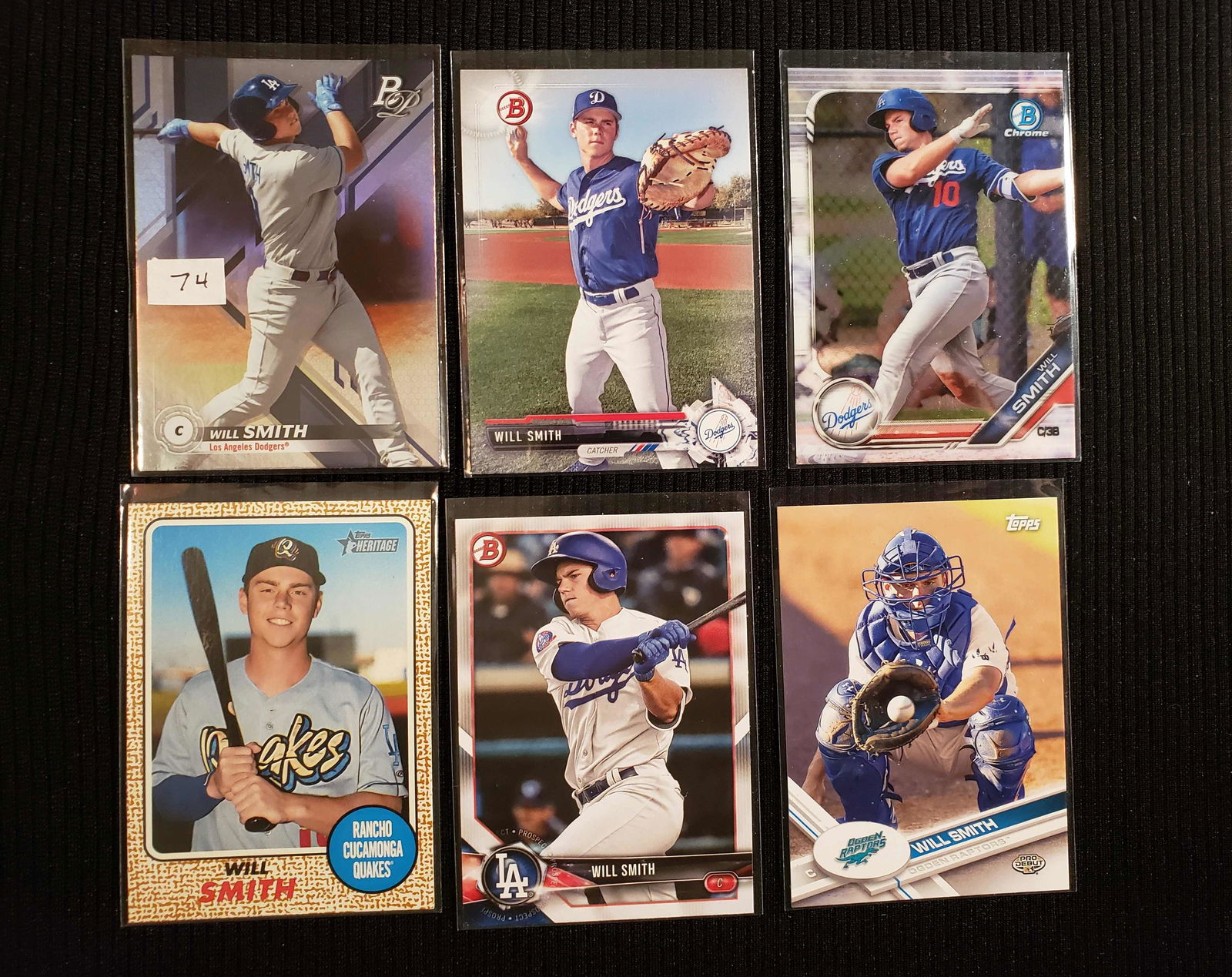 WILL SMITH LOS ANGELES DODGER ROOKIE CARDS (1 of 1)