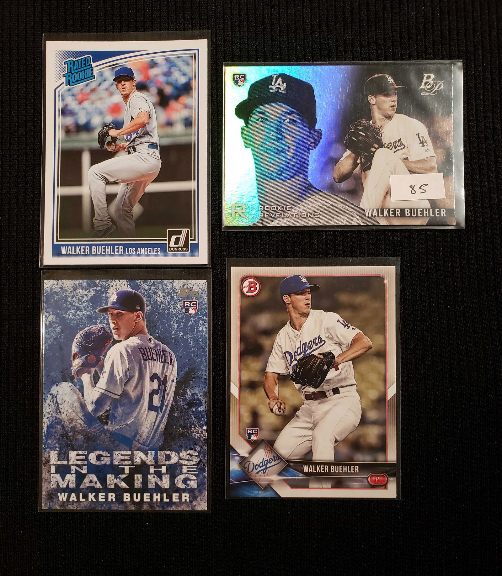LOT OF 4 WALKER BUEHLER ROOKIE CARDS (1 of 1)