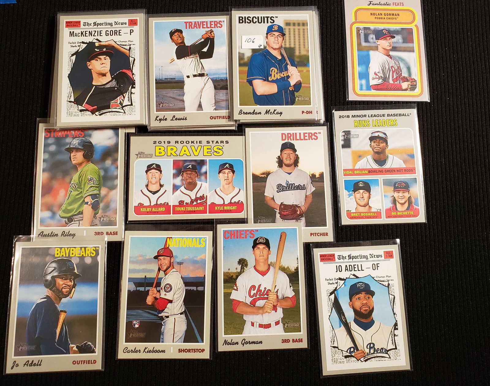 36 TOPPS HERITAGE AND HERITAGE MINOR LEAGUES ROOKIE (1 of 1)