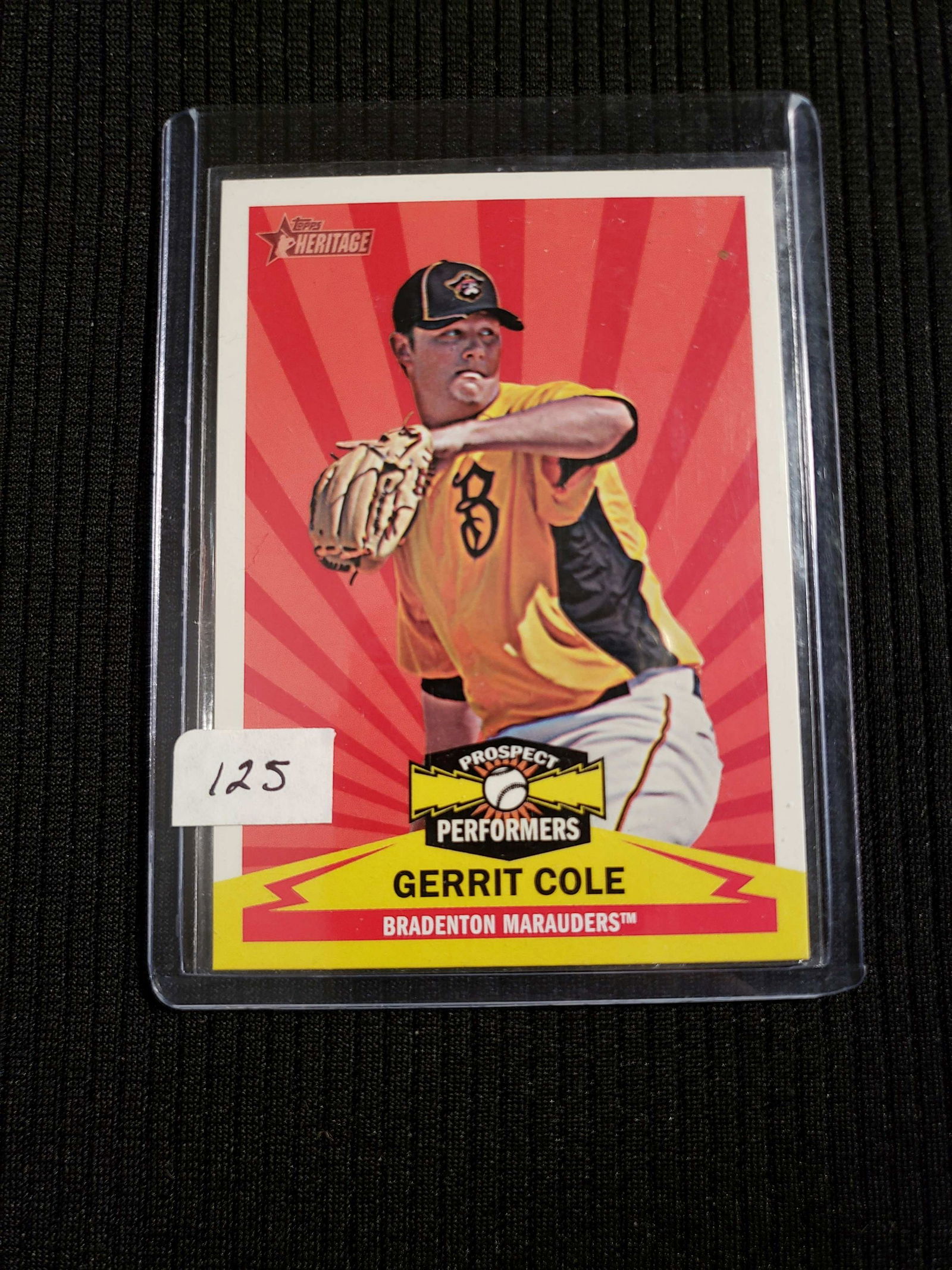 2012 HERITAGE GERRIT COLE ROOKIE INSERT CARD (1 of 1)
