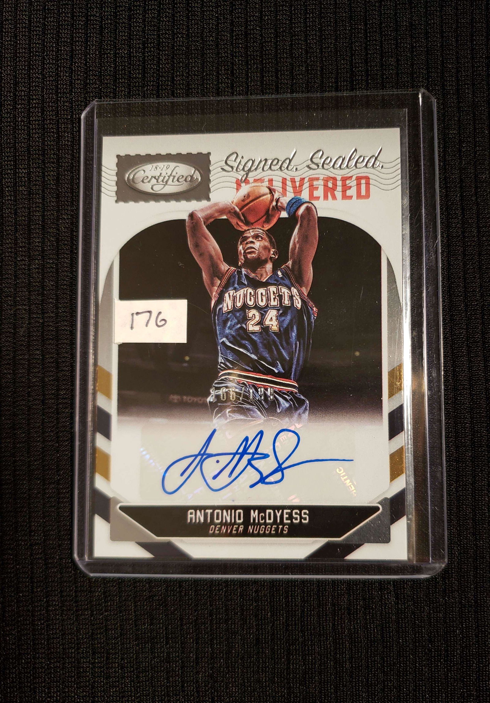 ANTONIO MCDYESS DENVER NUGGETS SIGNATURE CARD (1 of 1)