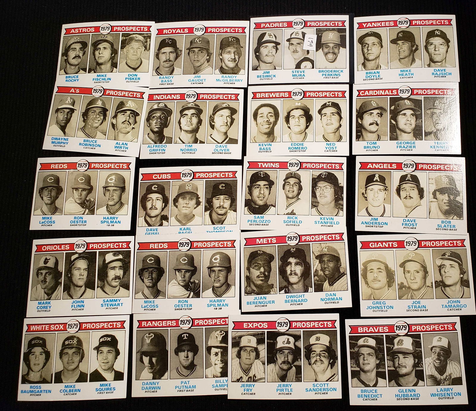 1979 TOPPS BASEBALL ROOKIE TEAM PROSPECT CARDS (1 of 1)