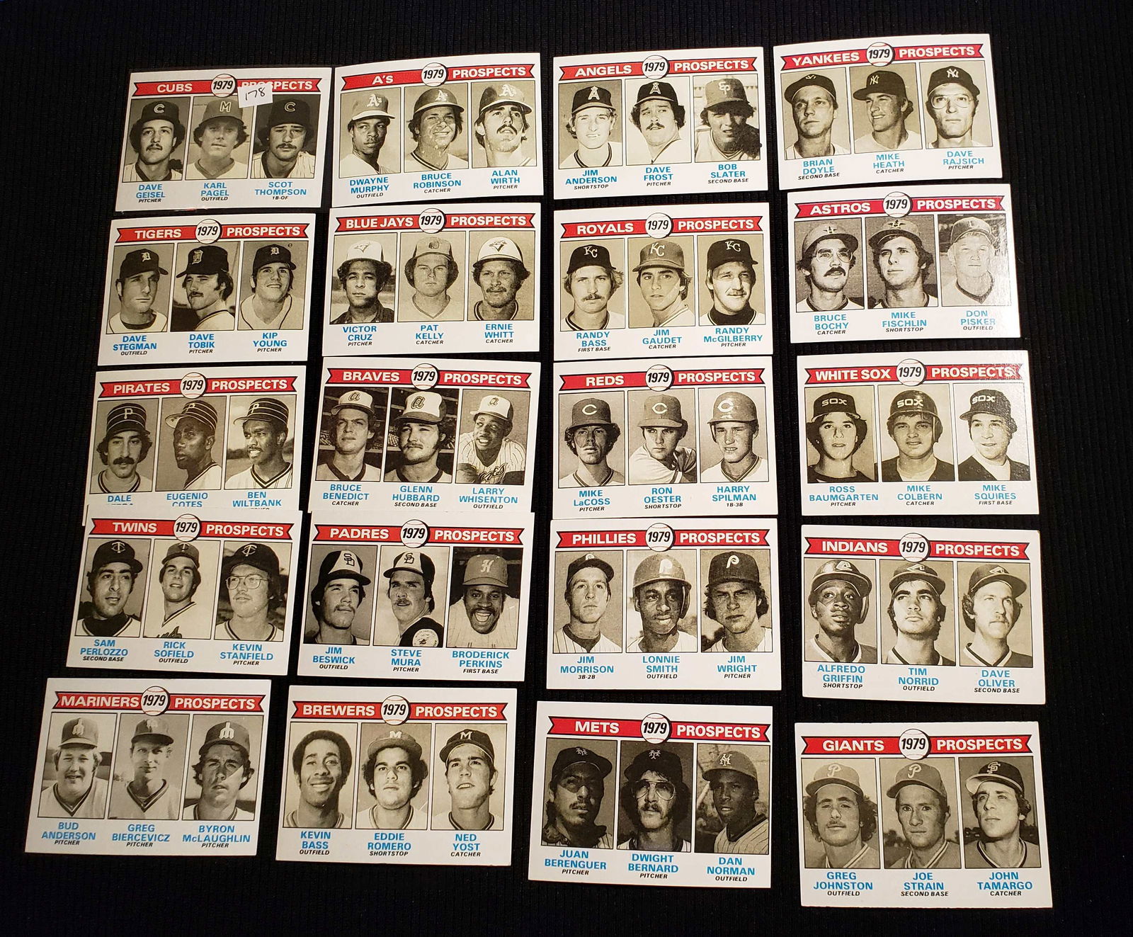 1979 TOPPS BASEBALL ROOKIE TEAM PROSPECT CARDS (1 of 1)