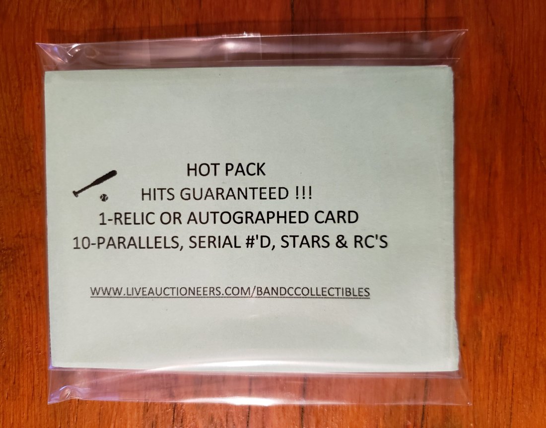 BASEBALL HOT PACK WITH A HIT IN EVERY PACK (1 of 1)
