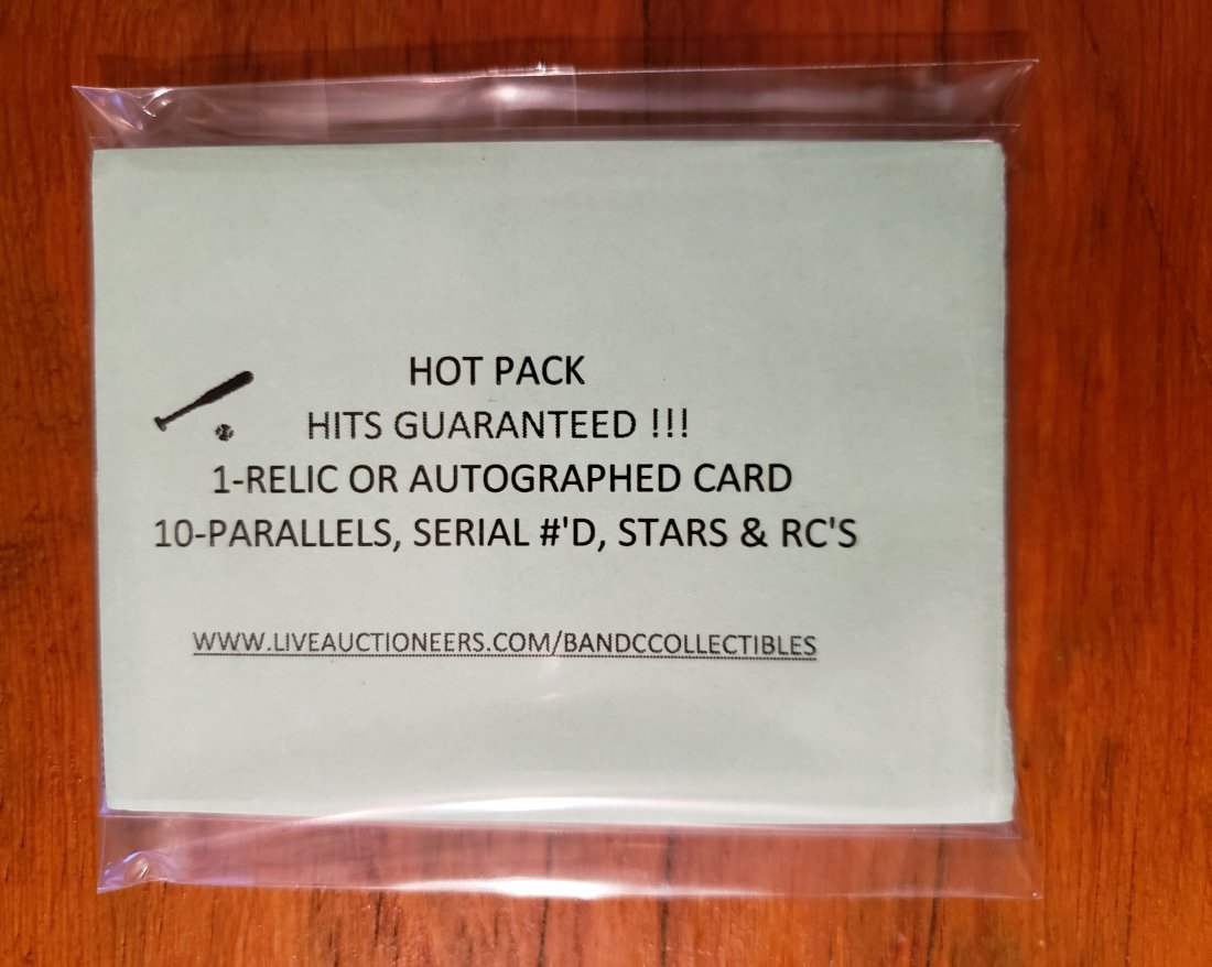 BASEBALL HOT PACK WITH A HIT IN EVERY PACK (1 of 1)