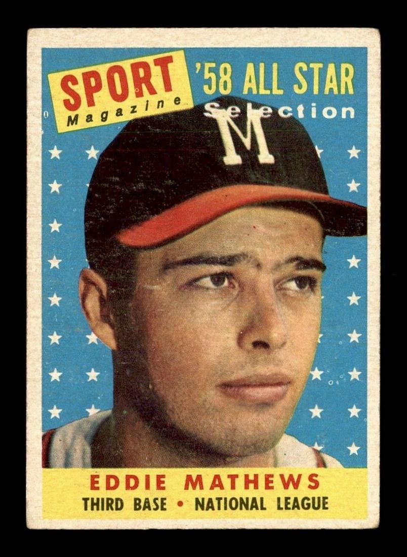 VINTAGE BASEBALL CARD 1958 TOPPS BETTER GRADE (1 of 2)