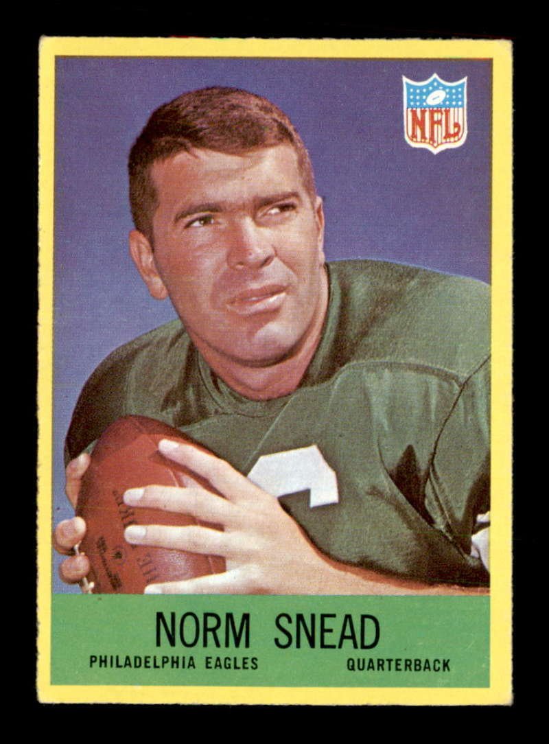 1967 Philadelphia #142 Norm Snead PHILA. EAGLES VG (1 of 2)