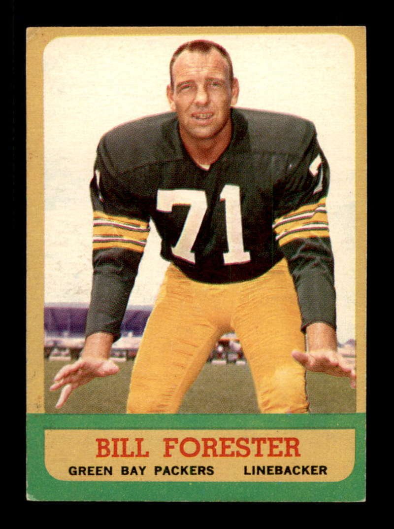 1963 Topps #94 Bill Forester GREEN BAY PACKERS EX: 1963 Topps FOOTBALL #94 Bill Forester GREEN BAY PACKERS EX