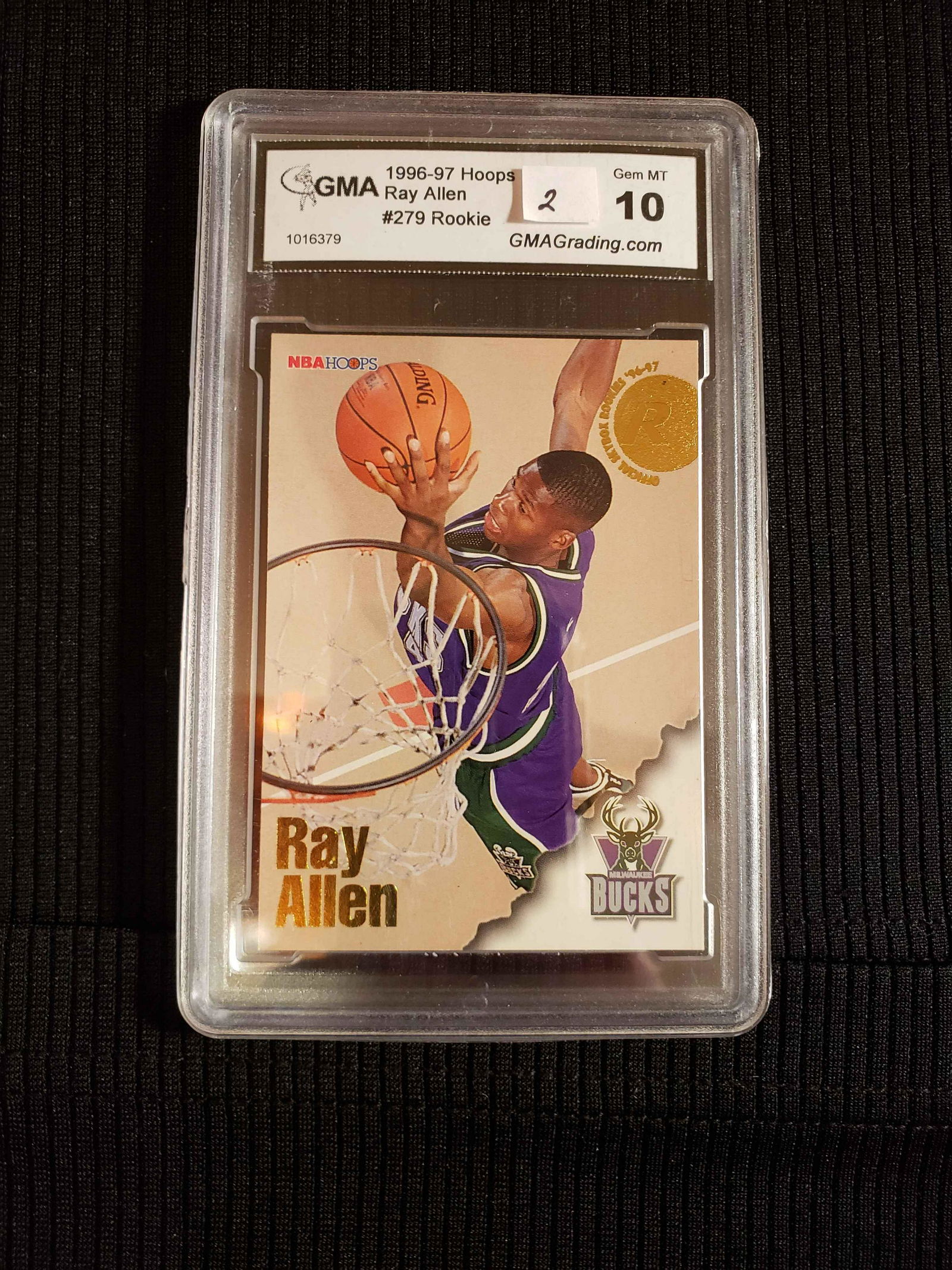 RAY ALLEN HOF MILWAUKEE BUCKS GRADED ROOKIE (1 of 1)