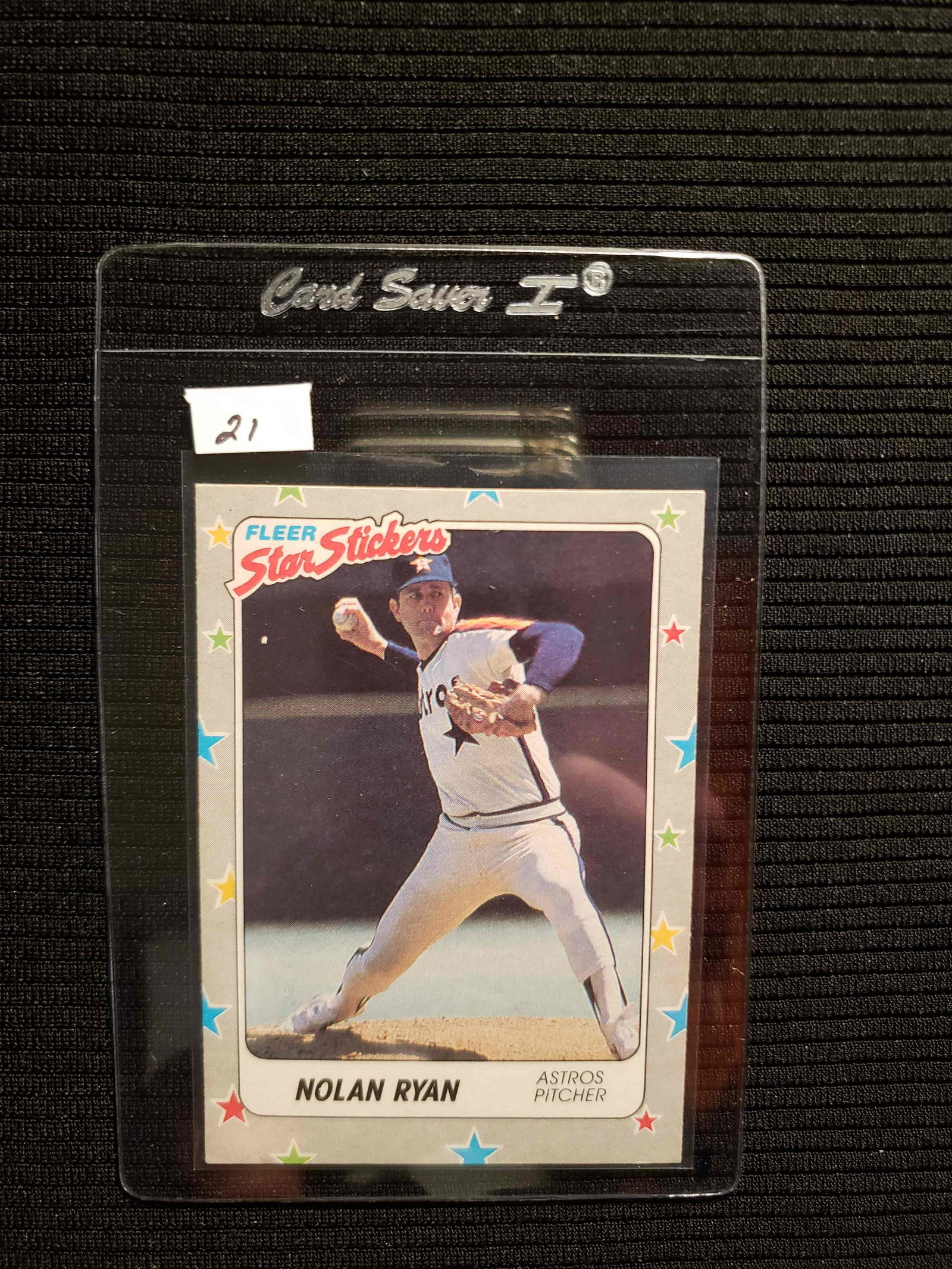 1988 FLEER STAR STICKERS NOLAN RYAN HOUSTON ASTROS (1 of 1)
