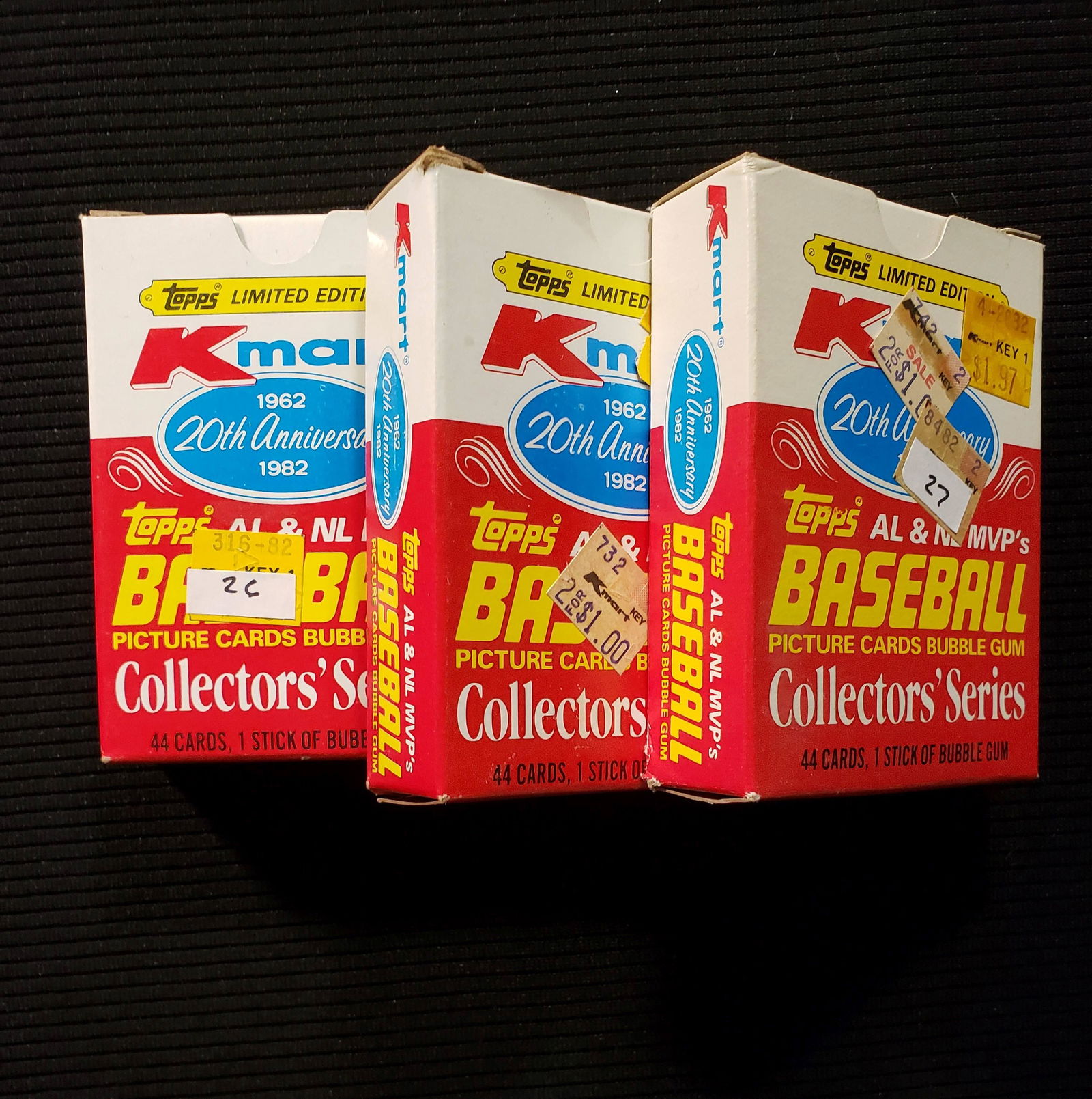 LOT OF 3 KMART BASEBALL BOXED SETS (1 of 1)