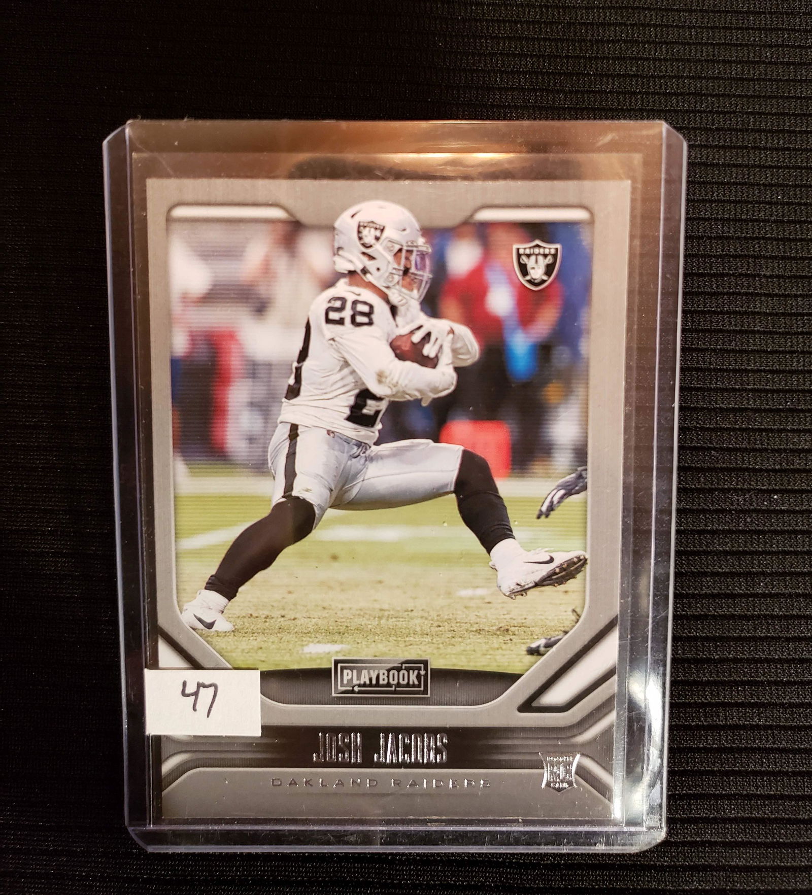 JOSH JACOBS OAKLAND RAIDERS ROOKIE CARD (1 of 1)