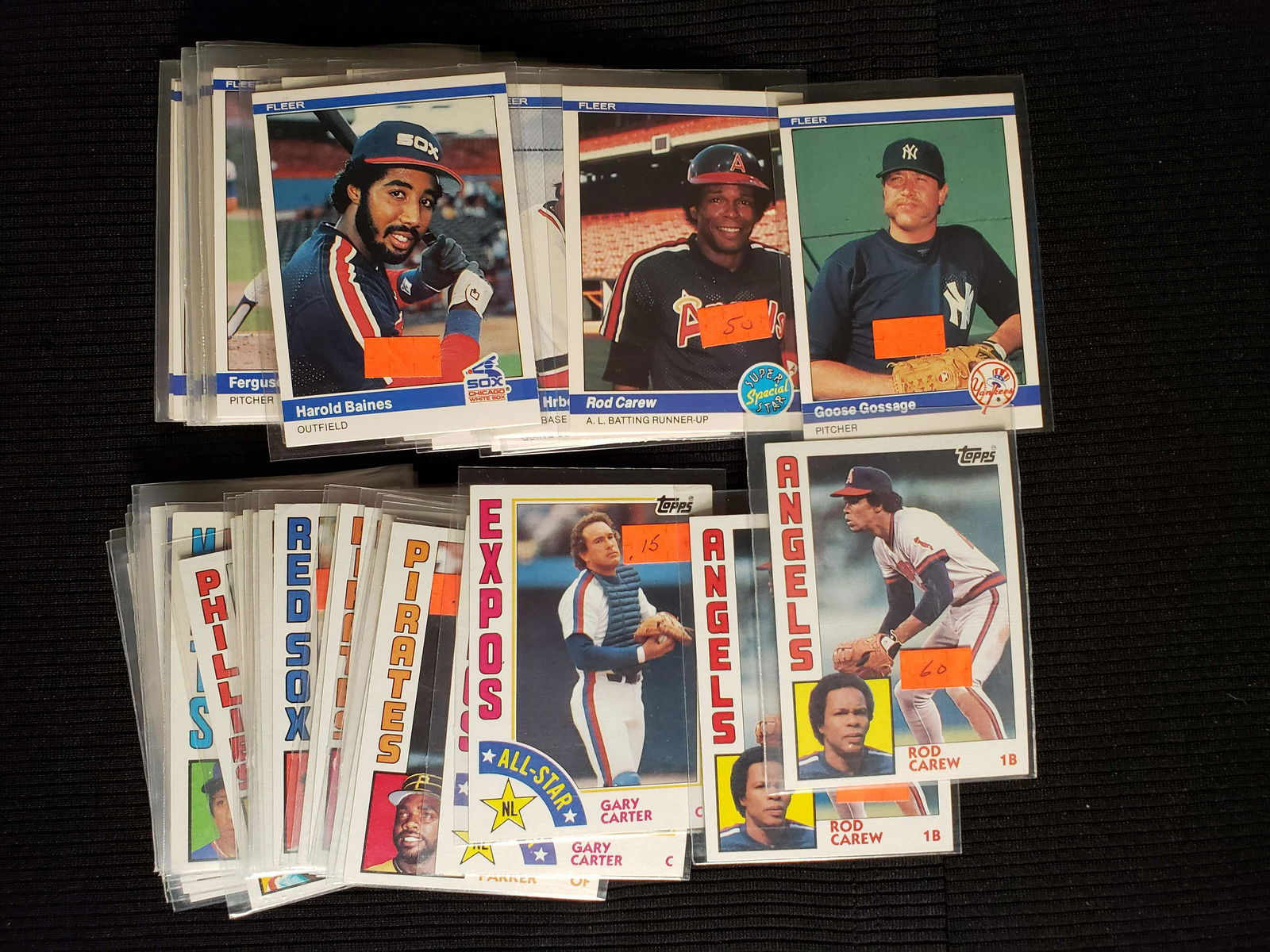 BIG LOT OF 1984 TOPPS AND FLEER BASEBALL CARDS (1 of 1)