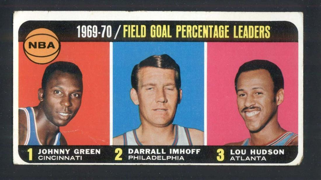 1970-71 Topps #3 Johnny Green/Darrall Imhoff/Lou Hudson (1 of 2)