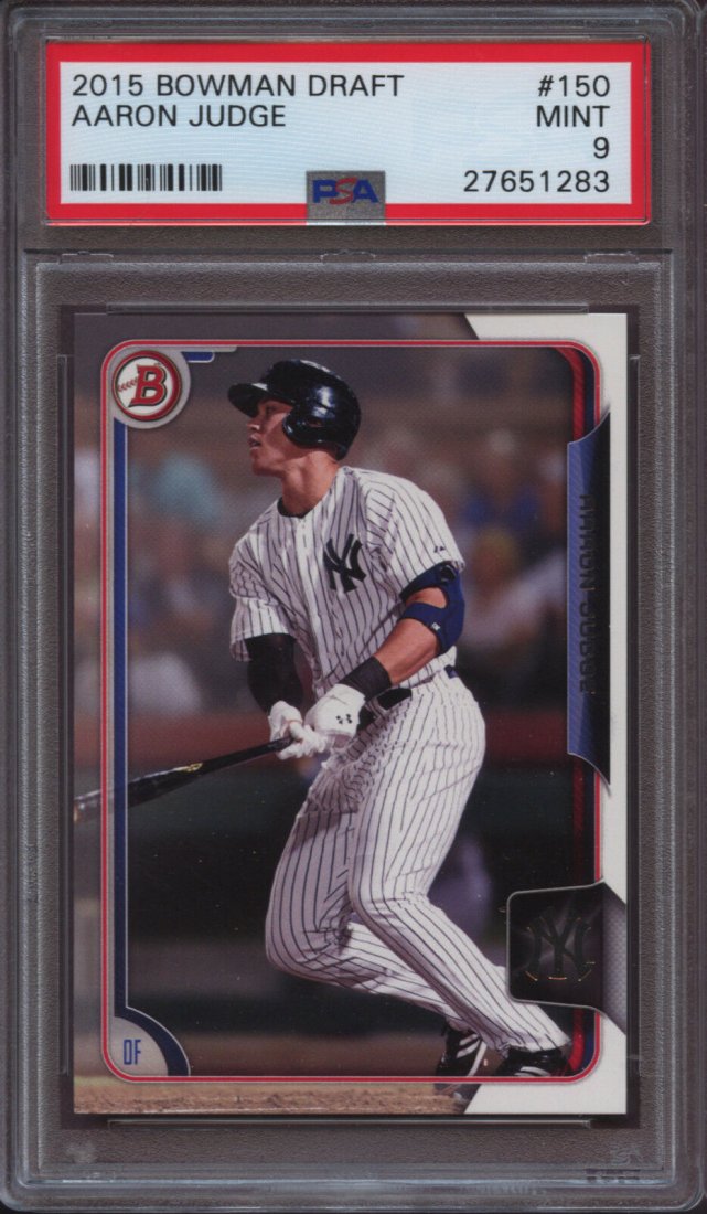 AARON JUDGE YANKEES PSA GRADED ROOKIE CARD (1 of 1)