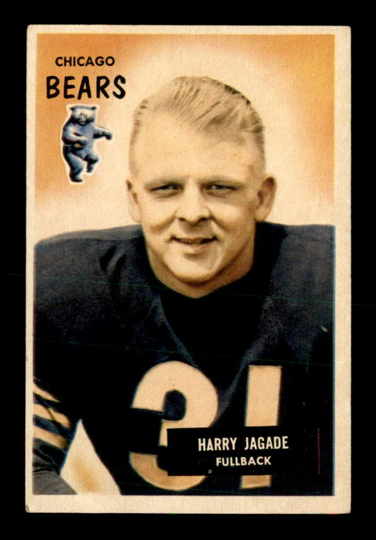 1955 Bowman Football Cards HARRY JAGADE CHICAGO BEARS (1 of 2)