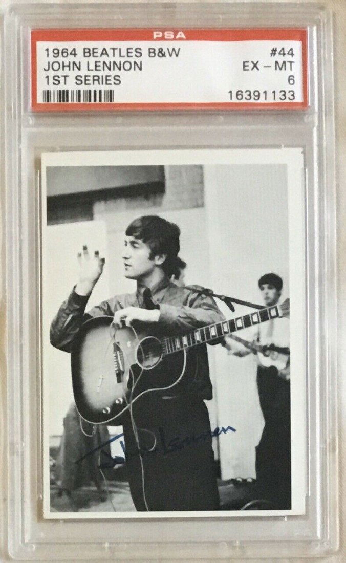 PSA GRADED ORIGINAL 1964 BEATLES TRADING CARDS (1 of 2)