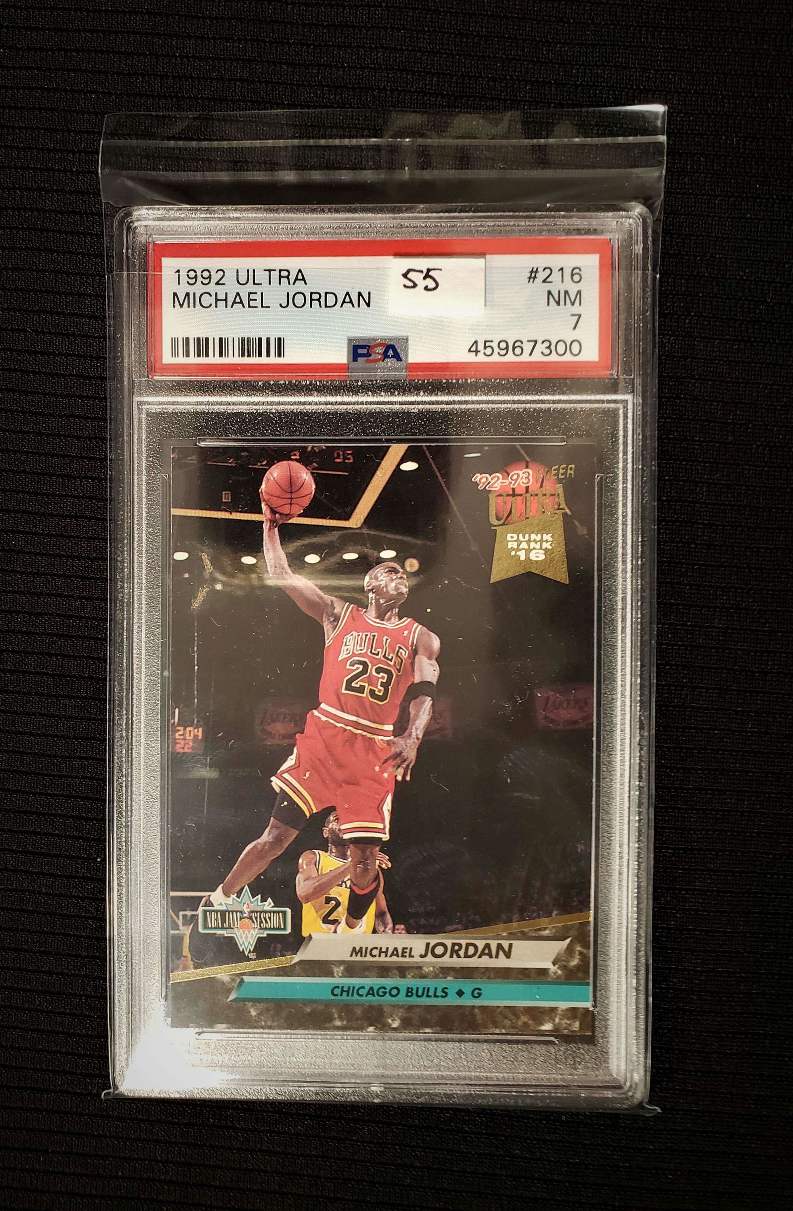 PSA GRADED 1992 ULTRA #216 MICHAEL JORDAN BULLS HOF (1 of 1)