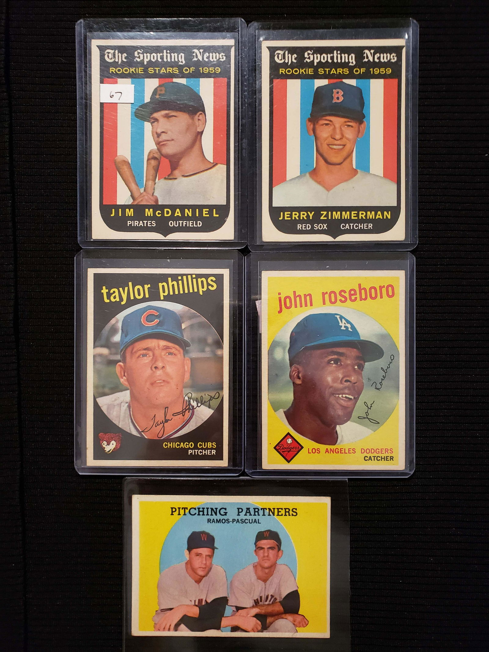 1959 TOPPS BASEBALL CARDS HIGH GRADE LOT (1 of 1)