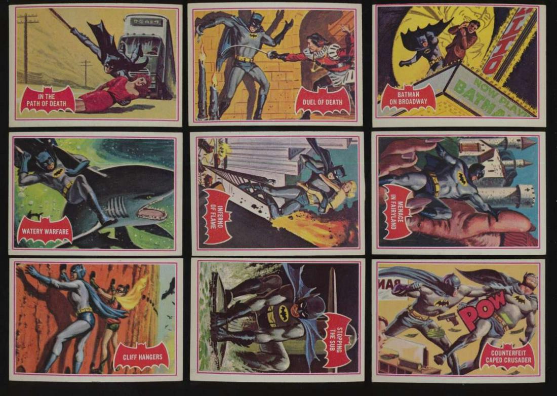 Lot of 1966 Topps Batman A Series Red Bat Cards EX/EXMT (1 of 1)
