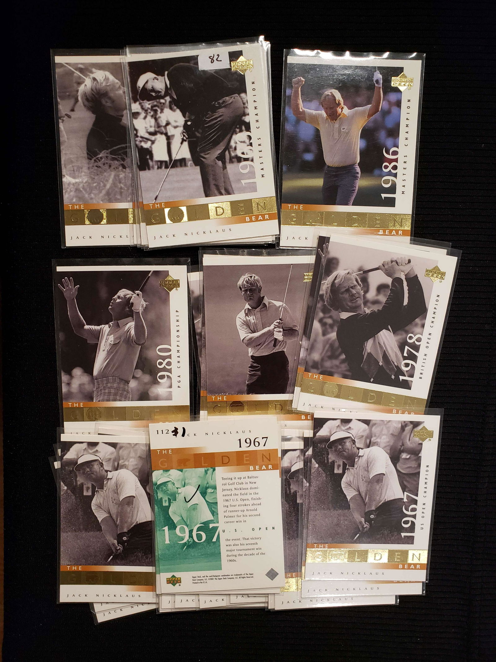 JACK NICKLAUS THE GOLDEN BEAR PGA GOLF CARDS (1 of 1)
