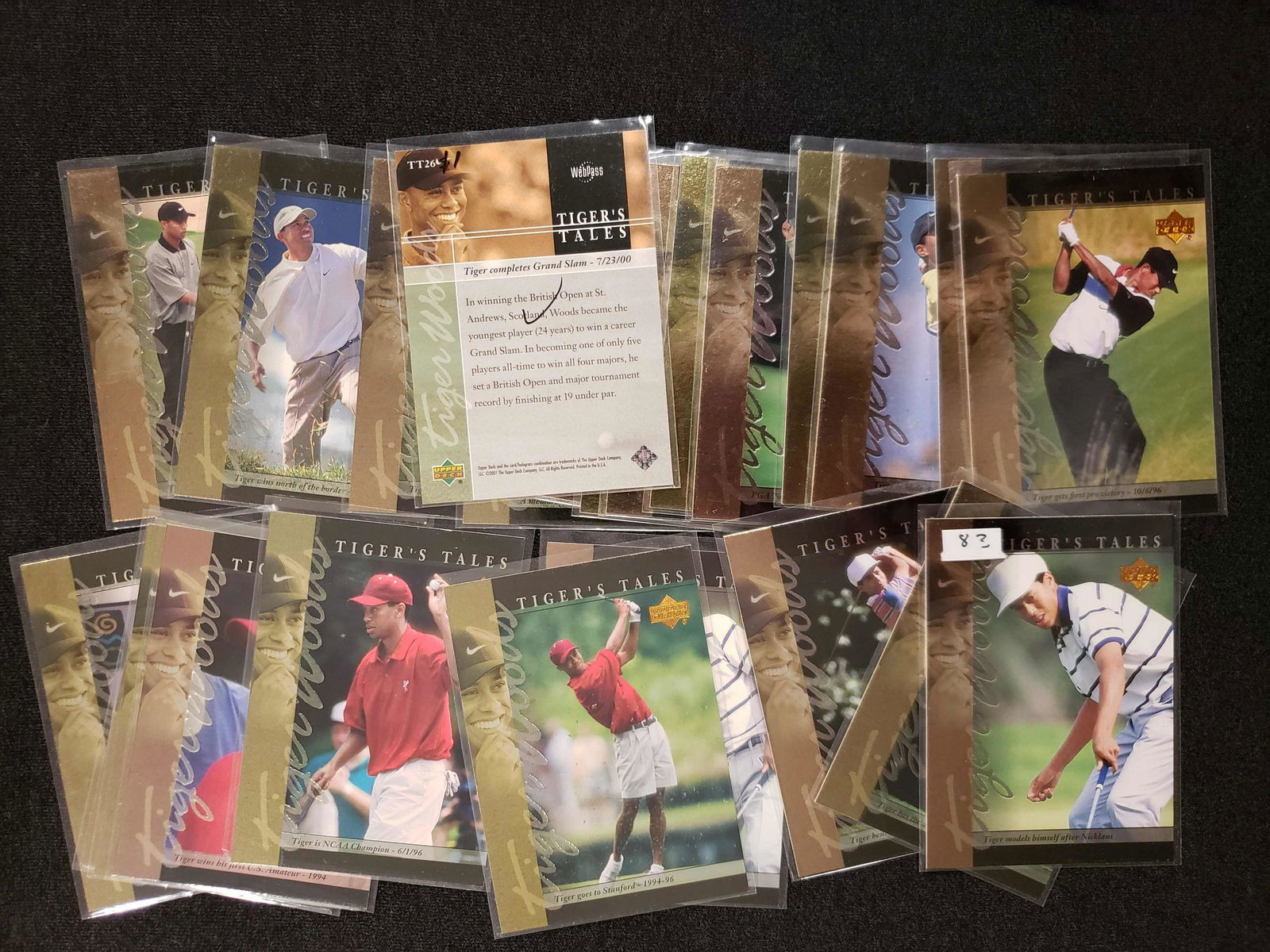 TIGER WOODS TIGERS TALES 24 OF THE 30 CARD SET (1 of 1)