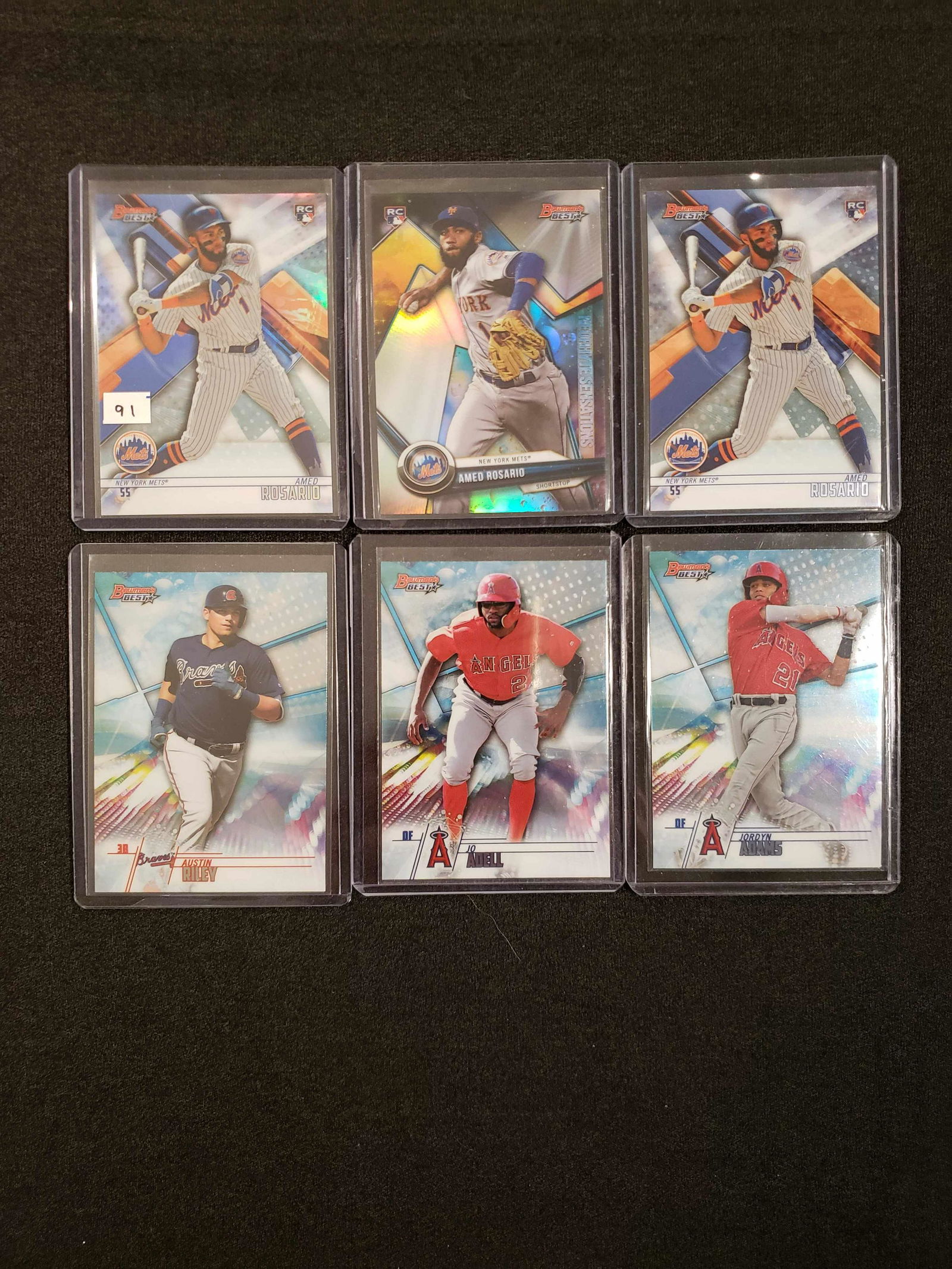 LOT OF 6 BOWMANS BEST BASEBALL ROOKIE CARDS (1 of 1)