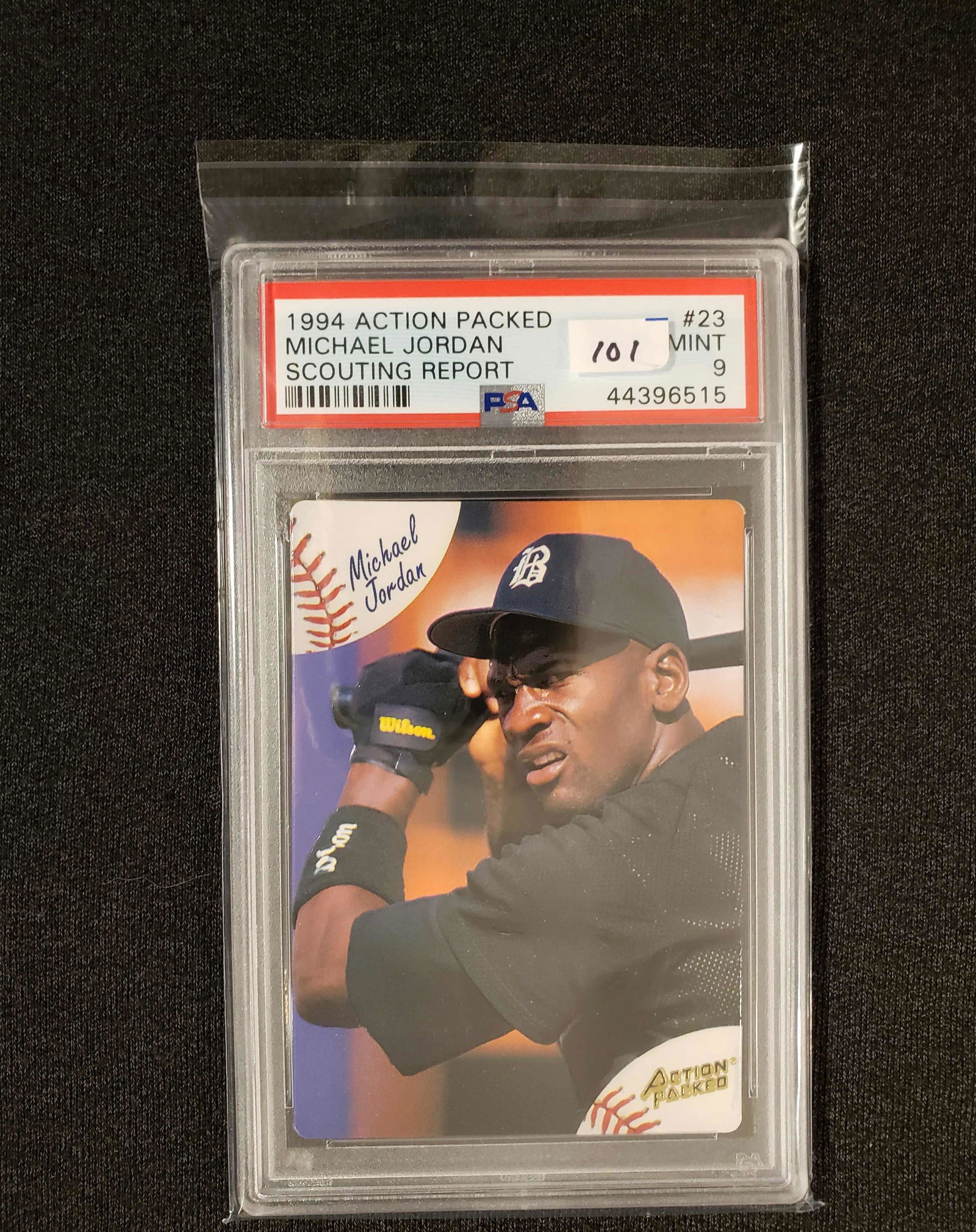 MICHAEL JORDAN PSA GRADED ROOKIE BASEBALL CARD (1 of 1)