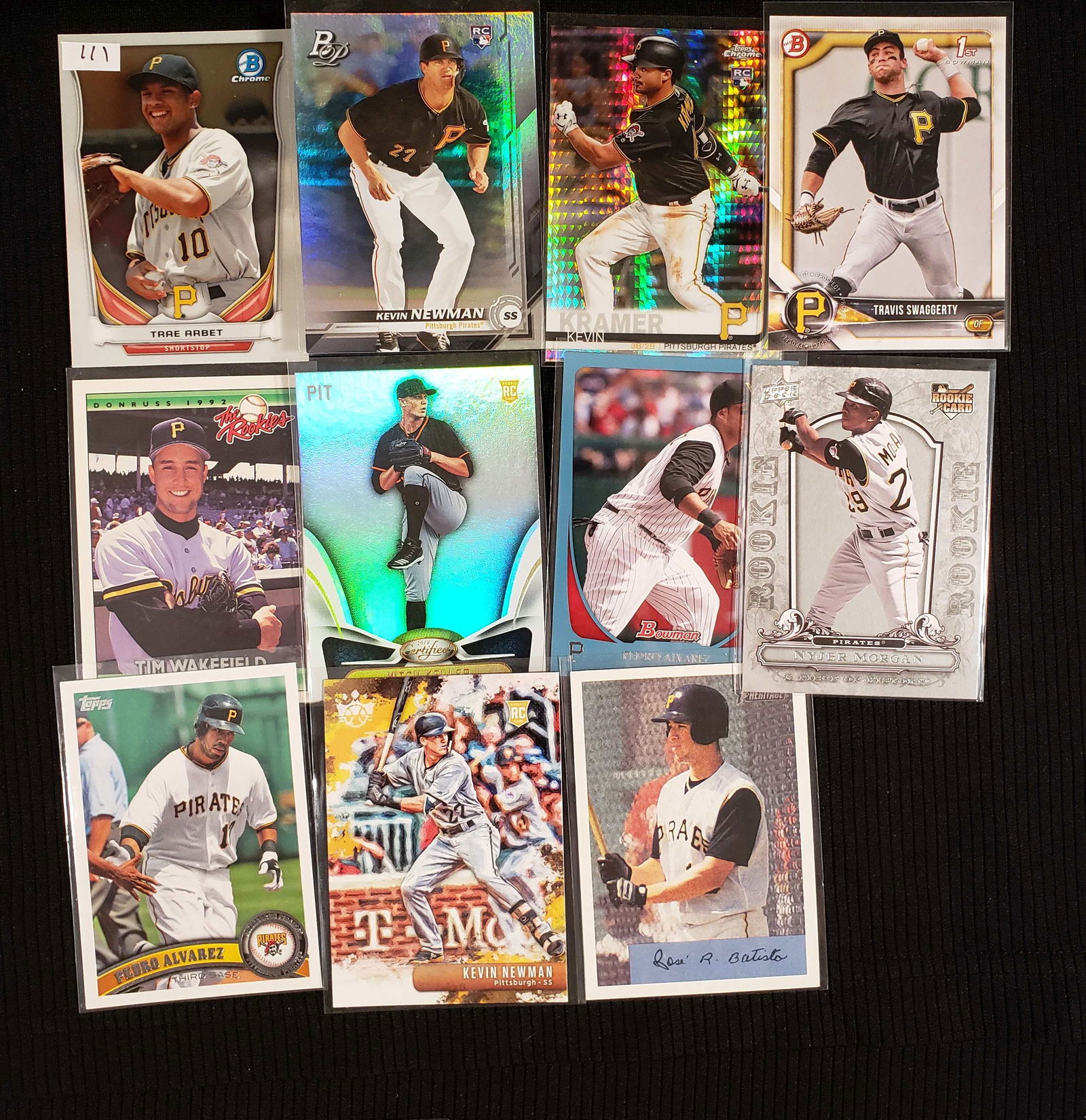 Lot of 11 PITTSBURGH PIRATES ROOKIE CARDS (1 of 1)