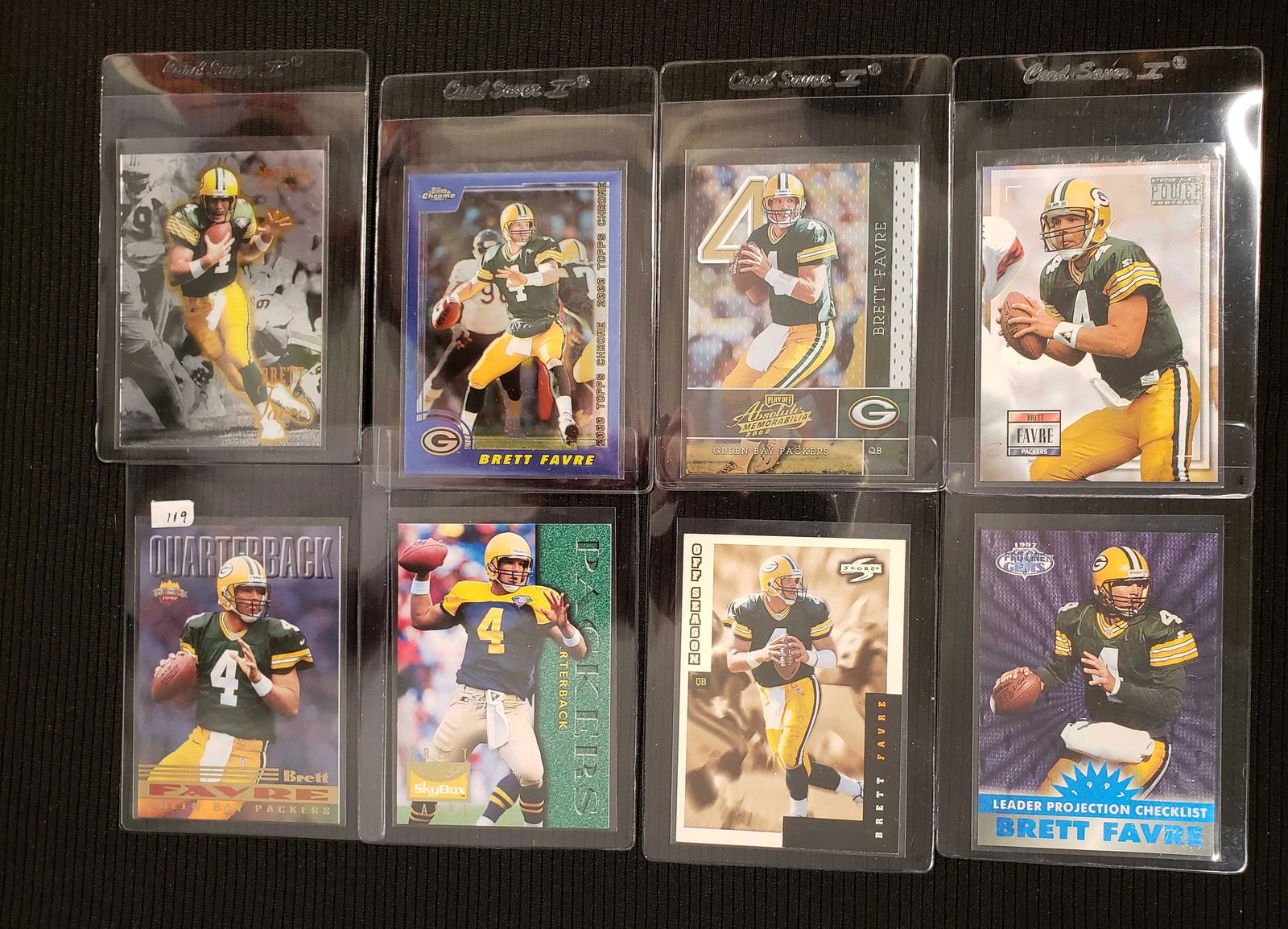 LOT OF 8 BRETT FAVRE GREEN BAY PACKERS CARDS (1 of 1)