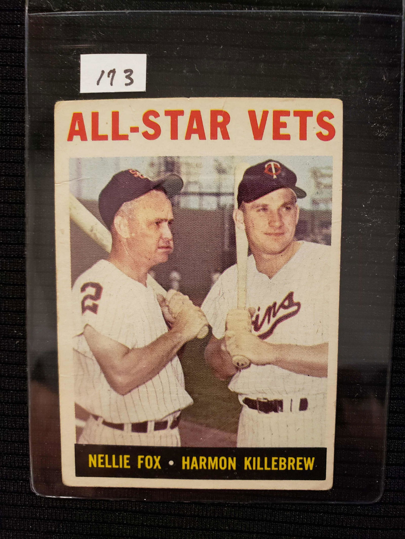 1964 TOPPS ALL-STAR VETS NELLIE FOX, HARMON KILLEBREW (1 of 1)