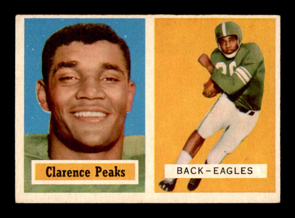 VINTAGE 1957 TOPPS FOOTBALL EXCELLENT CONDITION: 1957 Topps Football Cards #37 Clarence Peaks-RC
