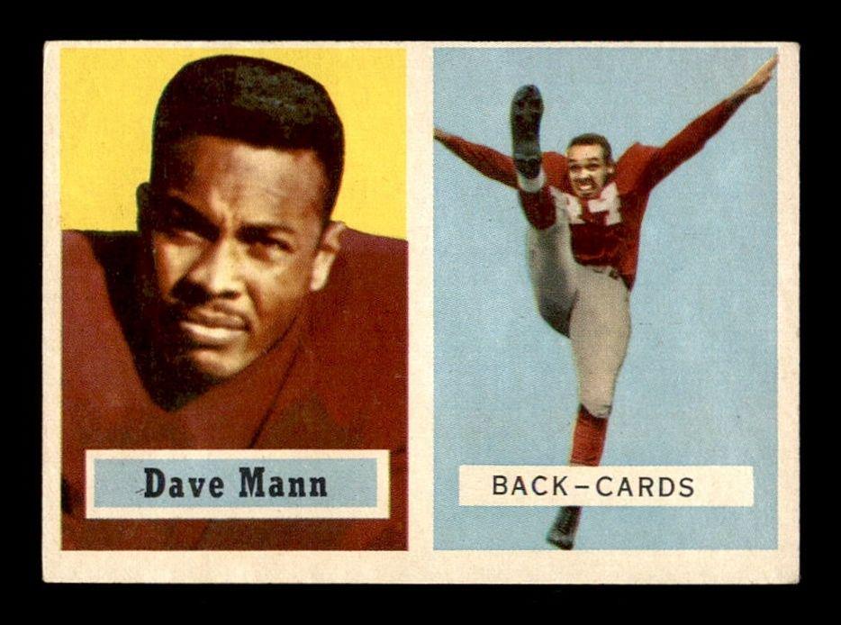 VINTAGE 1957 TOPPS FOOTBALL EXCELLENT CONDITION: #50 Dave Mann - 1957 Topps Football Cards
