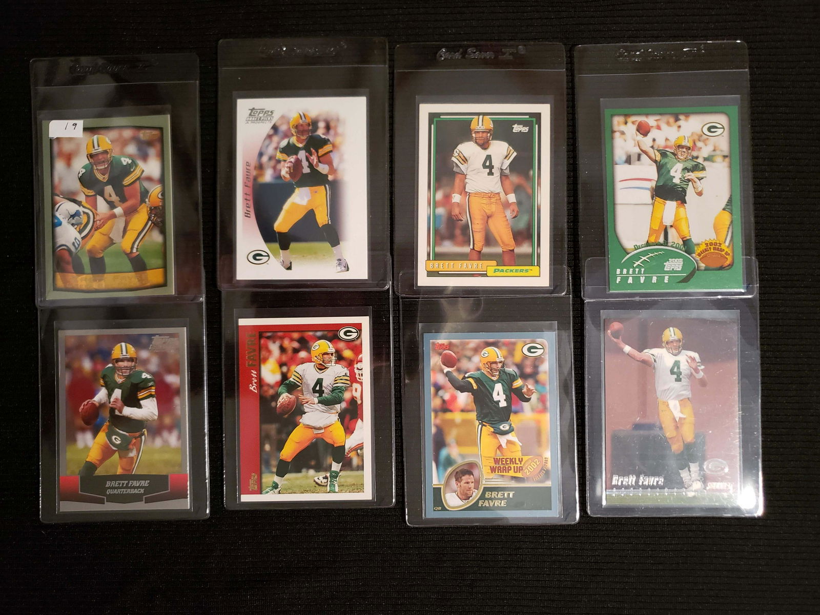 LOT OF 8 BRETT FAVRE GREEN BAY PACKERS CARDS (1 of 1)