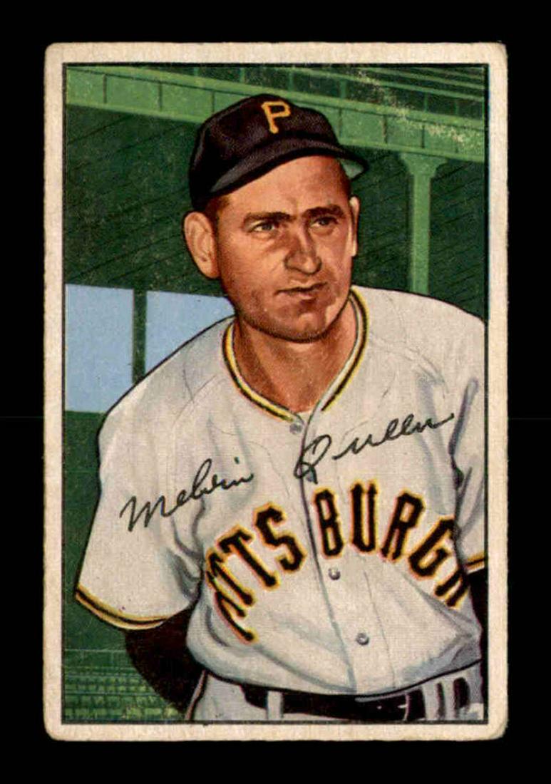 VINTAGE 1952 BOWMAN BASEBALL CARD: #171 Mel Queen 1952 Bowman Baseball Cards