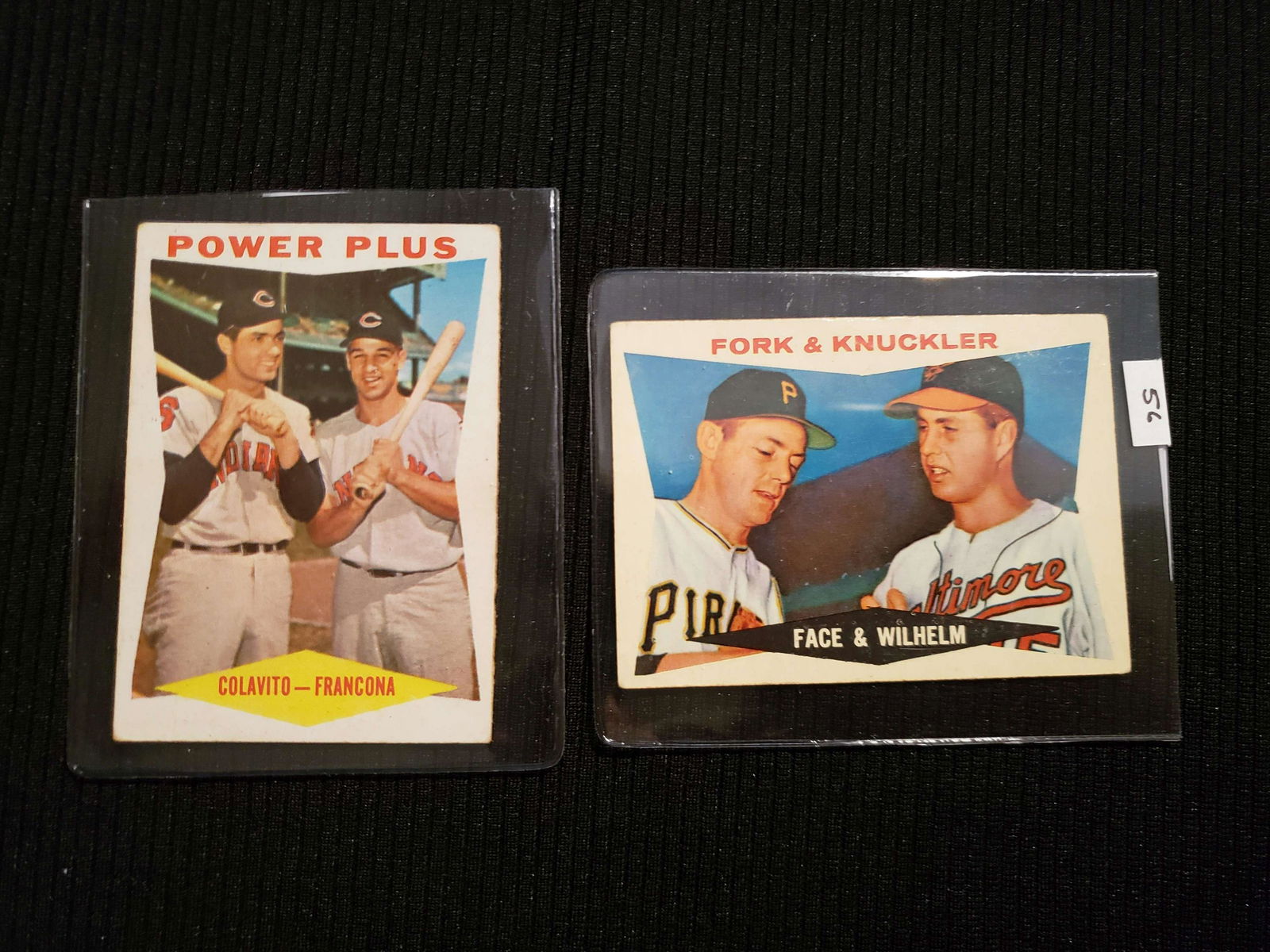 1960 TOPOSS BASEBALL COMBO INSERT CARDS (1 of 1)